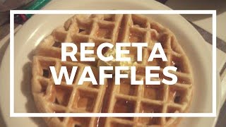 RECETA ORIGINAL PARA PREPARAR WAFFLES [upl. by Asyram]