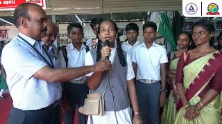 Feedback of a School Student from Ariyalur District regarding Neyveli Book Fair 2024 [upl. by Lertsek573]