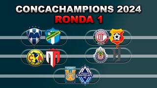 FECHAS HORARIOS Y CANALES PARA LA RONDA 1 DE LA CONCACHAMPIONS 2024 PARA EQUIPOS MEXICANOS VUELTA [upl. by Durnan]