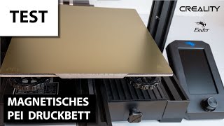 Ender 3 V2  wir testen das magnetische PEI Druckbett [upl. by Ayotol]