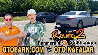 OTOPARKCOM ile DRAG YARIŞI RÖVANŞI  😎 Porsche Panamera 4 vs Mercedes S500 Coupe [upl. by Ponzo]