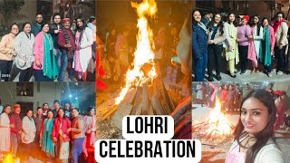 LOHRI CELEBRATION  FIRST TIME I ENJOYED A LOHRI FESTIVAL  ADITI SHUKLA OFFICIAL [upl. by Suhpesoj]