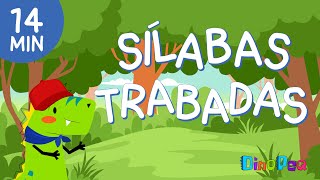 SÍLABAS TRABADAS  Vocabulario para niños  Aprende a leer  DinoPeq 🦖 [upl. by Yrred]