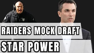 Las Vegas Raiders Mock Draft Star Power [upl. by Weyermann]