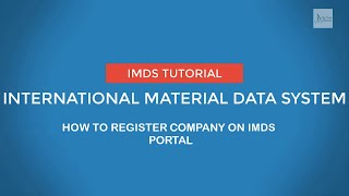 IMDS Tutorial  How to Register Company on IMDS Portal [upl. by Frymire]