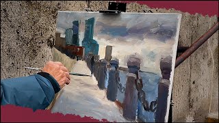 Plein Air Painting at The Burlington Waterfront [upl. by Hedges]