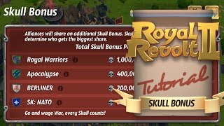 Royal Revolt 2  Earning Bonus Skulls [upl. by Dlanod72]