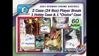 2024 BOWMAN CHROME 2 Case 24 Box PLAYER Break 10 eBay 101724 [upl. by Vidovik]