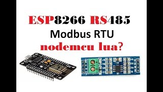 ESP8266 RS485 modbus RTU [upl. by Novej661]