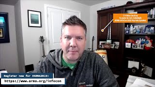 ARMA InfoCon 2019 KEYNOTE Interview Christian Buckley [upl. by Tonye219]