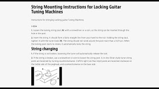 Restringing a Guitar with Gotoh Vintage Locking Tuners [upl. by Jaddan]