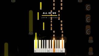 All Of Me John Legend PIANO TUTORIAL piano pianotutorial allofme pianomusic pianocover [upl. by Viridis741]