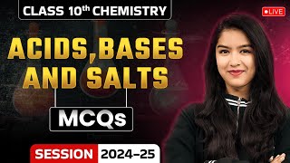 Acids Bases amp Salts Mcqs  Class 10 Chemistry Chapter 2  Chemistry by Anjali Maam [upl. by Weaks849]