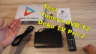 Najlepszy tuner DVBT2 Hevc H265  DVBC   Deko TV Pro 2  Prezentacja jego możliwości [upl. by Oicnevuj]