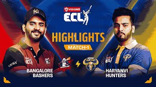 Bangalore Bashers vs Haryanvi Hunters  Match 1 Highlights  Abhishek Malhan vs Elvish Yadav [upl. by Sivatnod393]