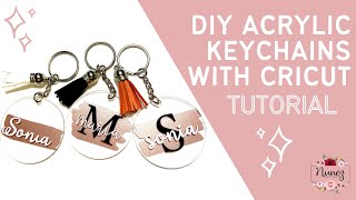 How To Make Acrylic Keychains With Cricut amp Canva I Start to Finish DIY Tutorial [upl. by Annod]