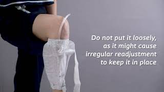 How to apply Conveen® Urine Leg Bag [upl. by Vidovic]