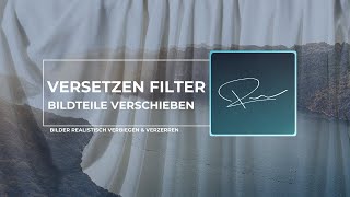 Bilder realistisch verzerren und verbiegen mit dem Versetzen Filter in Photoshop [upl. by Holcomb189]