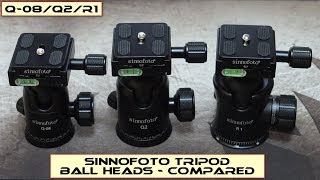 Sinnofoto ODWARF Tripod Ball Heads Q08Q2R1  Compared [upl. by Neo]