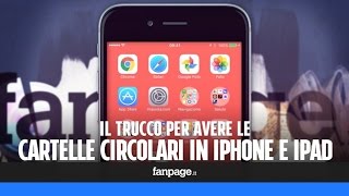 Il bug di iPhone che permette di avere le cartelle circolari con iOS 93 [upl. by Navad]