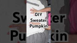 DIY Sweater Pumpkin with an old sweater shortsvideo newvideo diy [upl. by Denten]