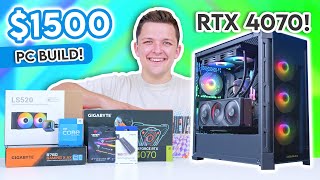 Awesome 1500 Gaming PC Build 2023 😄 RTX 4070 amp i5 13400F w Benchmarks [upl. by Cordalia193]