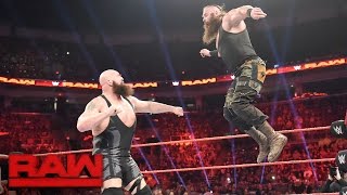 Ring Collapses during Big Show vs Braun Strowman Raw April 17 2017 [upl. by Matthia437]