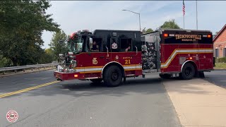 Thompsonville Fire Department Squad 21 responding to a medical emergency from the station [upl. by Norven]