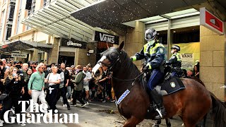 Thousands gather across Australia in Covid antilockdown march and protests [upl. by Aztiraj109]