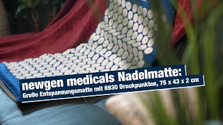 newgen medicals Nadelmatte Große Entspannungsmatte mit 6930 Druckpunkten 75 x 43 x 2 cm [upl. by Yerhcaz]