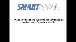 Yokogawa SMARTDAC Paperless Recorder How to Configure Tag Numbers [upl. by Nwahsuq]