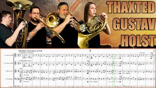 Gustav Holst quotThaxtedquot from The Planets Jupiter  FLUGEL CORNET HORN TROMBONE TUBA [upl. by Htebarual]