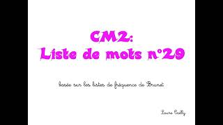 CM2  liste n°29 [upl. by Weld195]