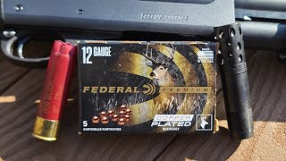 Federal Copper Plated 3quot 10 Pellet 000 Buck Test W Remington 870 amp Kicks Buck Kicker Full Choke [upl. by Partan453]