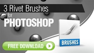 3 Metal Rivet Brushes for Photoshop [upl. by Martz]