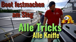 Bester Trick Boot sicher festmachen am Steg So gehts richtig [upl. by Valenza130]