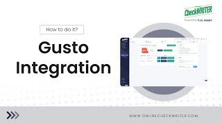 Integrate your Gusto account  OnlineCheckWritercom  Powered by Zil Money [upl. by Bj908]