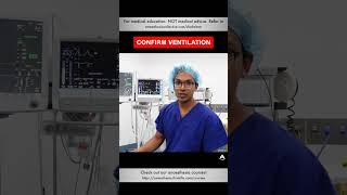 Confirm Ventilation  anesthesiology anesthesia ventilator oxygenation [upl. by Ahsotan]