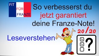 Leseverstehen Französisch  Tipps und Tricks für deine Klassenarbeit  Bessere Noten garantiert [upl. by Teryl]