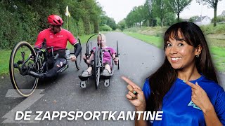 LEER HANDBIKEN VAN JETZE PLAT💪🏼  De ZappsportKantine [upl. by Tybald]