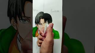 Anime boy drawing Realistic  Mayara Rodrigues  Anime vs Realistic ✨ [upl. by Weihs]