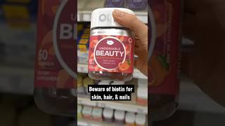 Beware of biotin for skin hair amp nails dermatologist DrDrayzday [upl. by Haldis]