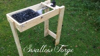 Building a simple homemade Blacksmiths Forge  Swallow Forge [upl. by Flan]