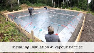 Building the Shop  Part 25  Fitting and Installing EPS Insulation and Vapour Barrier [upl. by Ramoj]