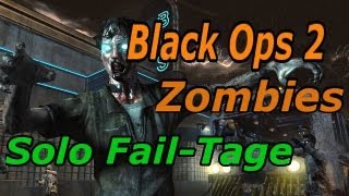 Black Ops 2 Zombies Solo FailTage Bus Depot Survival [upl. by Grobe]