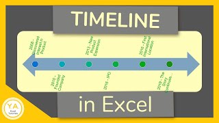 How to Make a Timeline in Excel  Tutorial [upl. by Gianina26]