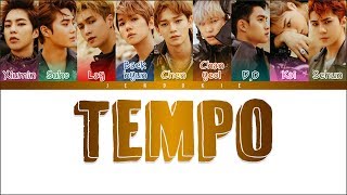 EXO 엑소  TEMPO 템포 Color Coded Lyrics HanRomEng [upl. by Ddart]