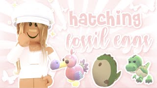 roblox Hatching 20 Fossil Eggs spent all my money 😭  grace k ✧ [upl. by Anniroc]