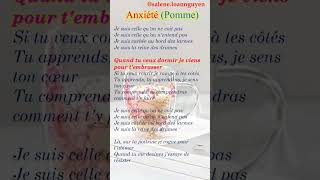 Anxiété Pomme frenchsong chansonsfrançaises french [upl. by Yelrebmik93]