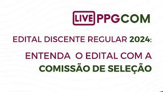 Live Entenda o Edital da Seleção do Mestrado em Comunicação da UFMT [upl. by Phene]